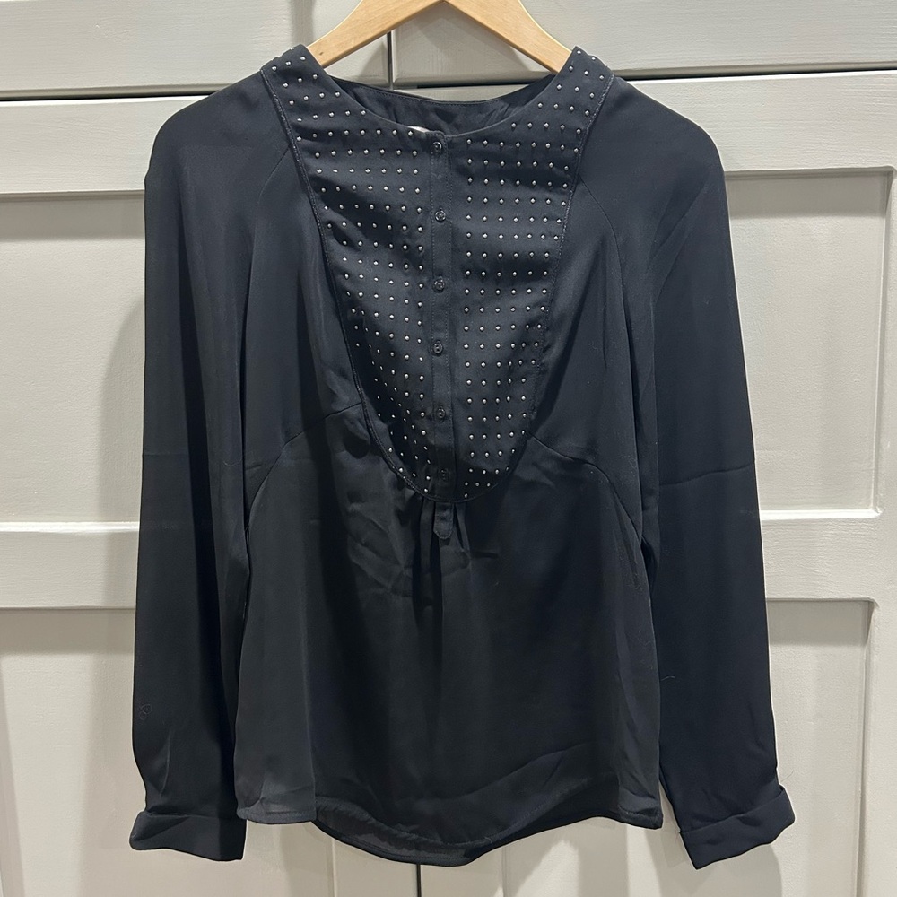 Zara basic chiffon blouse